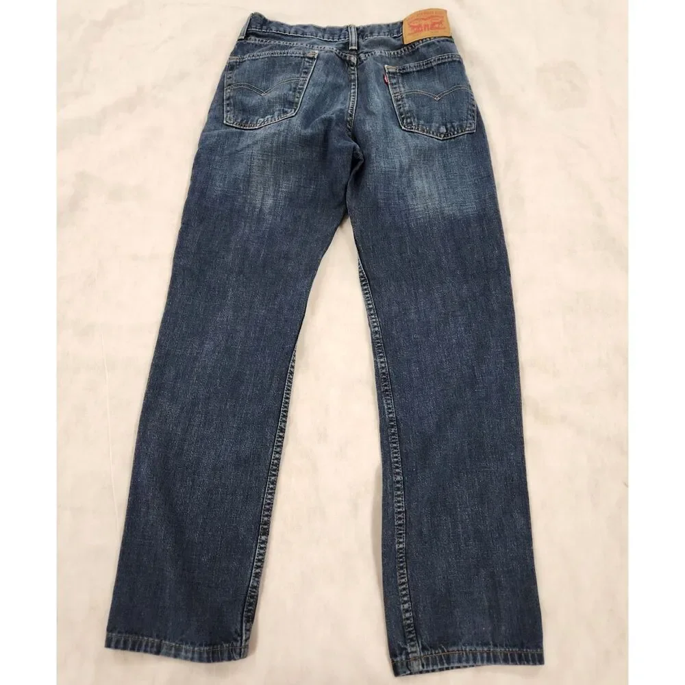 Levis 514 Mens Jeans 30x28 (marked 30x30) Medium Wash Straight Leg Classic Denim
